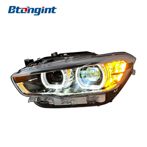 Headlight Assembly For BMW 1‑Series F20 Import 2015‑2018 Retrofit High‑Spec LED Lens DRL Headlamp