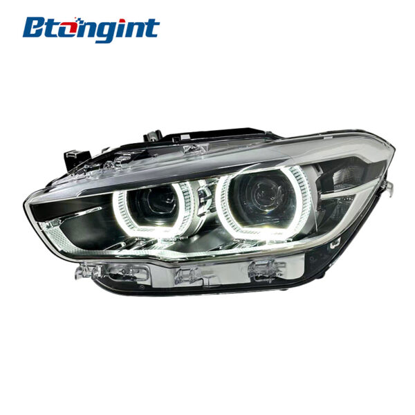 Headlight Assembly For BMW 1‑Series F20 Import 2015‑2018 Retrofit High‑Spec LED Lens DRL Headlamp