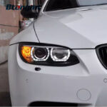 Headlight Assembly For BMW E92 E93 330 335 M3 Retrofit LED Angel‑Eye Lens Xenon Headlamp