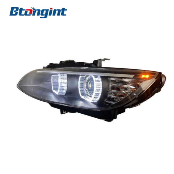 Headlight Assembly For BMW E92 E93 330 335 M3 Retrofit LED Angel‑Eye Lens Xenon Headlamp