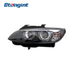 Headlight Assembly For BMW E92 E93 330 335 M3 Retrofit LED Angel‑Eye Lens Xenon Headlamp