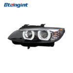 Headlight Assembly For BMW E92 E93 330 335 M3 Retrofit LED Angel‑Eye Lens Xenon Headlamp