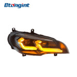 Headlight Assembly For BMW X5 E70 2007‑2013 Retrofit 2023‑Style LED Headlight With Sequential DRL & Turn Signal
