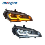 Headlight Assembly For BMW X5 E70 2007‑2013 Retrofit 2023‑Style LED Headlight With Sequential DRL & Turn Signal
