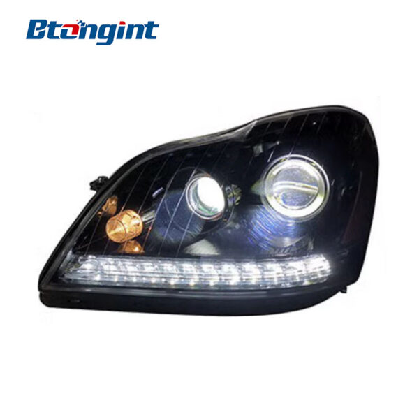Headlight Assembly For Mercedes‑Benz GL450 2006‑2011 Retrofit LED DRL Sequential Turn Signal High & Low Beam