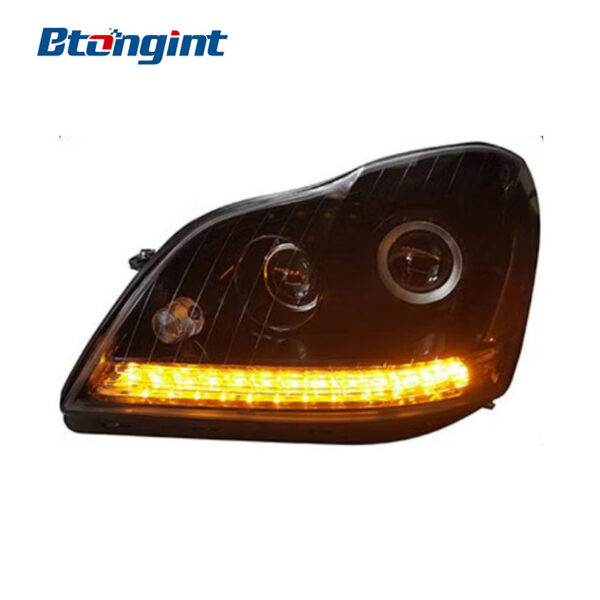 Headlight Assembly For Mercedes‑Benz GL450 2006‑2011 Retrofit LED DRL Sequential Turn Signal High & Low Beam