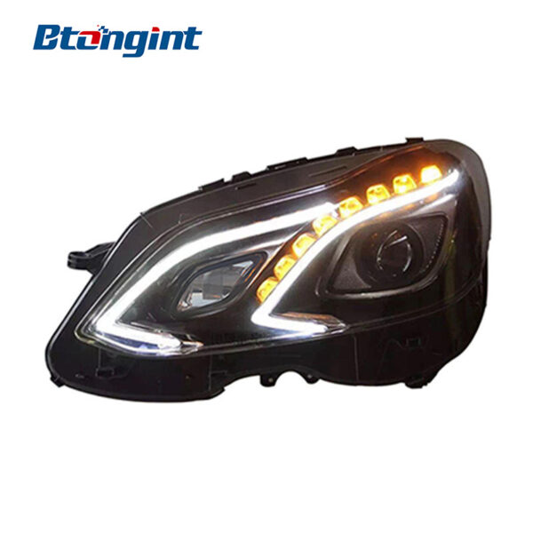 Headlight Assembly For Mercedes‑Benz E‑Class W212 2010‑2016 E180 E200 E260L Upgrade High‑Spec DRL Headlamp