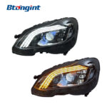 Headlight Assembly For Mercedes‑Benz E‑Class W212 2013‑2015 Retrofit Maybach‑Style LED DRL Turn Signal Lens