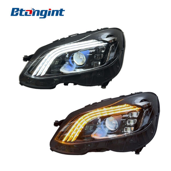 Headlight Assembly For Mercedes‑Benz E‑Class W212 2013‑2015 Retrofit Maybach‑Style LED DRL Turn Signal Lens