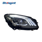 Headlight Assembly For Mercedes‑Benz S‑Class W222 2014‑2018 Retrofit Maybach‑Style LED Lens DRL & Turn Signal