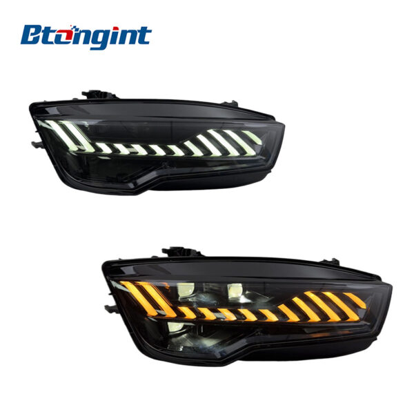 Headlight Assembly For Audi A7 2011‑2018 Retrofit New RS7 DRL Sequential Turn LED Headlamp