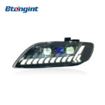 Headlight Assembly For Audi Q7 2006‑2015 Retrofit LED Laser Sequential Turn DRL Dual Optical Lens