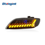 Headlight Assembly For Audi Q7 2006‑2015 Retrofit LED Laser Sequential Turn DRL Dual Optical Lens