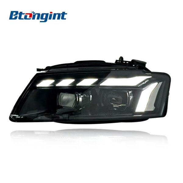 Headlight Assembly For Audi A5 2008‑2011 Retrofit RS5 Dynamic DRL LED Lens Sequential Turn