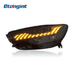 Headlight Assembly For Audi A6L 2012‑2015 Retrofit RS6 Sequential DRL LED Lens Headlamp