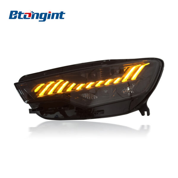Headlight Assembly For Audi A6L 2012‑2015 Retrofit RS6 Sequential DRL LED Lens Headlamp