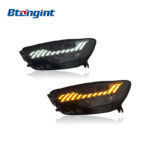 Headlight Assembly For Audi A6L 2012‑2015 Retrofit RS6 Sequential DRL LED Lens Headlamp