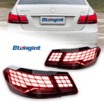 Tail Light Assembly For Mercedes‑Benz E‑Class W212 Retrofit E63 Dragon‑Scale LED Sequential Running Tail Lamp