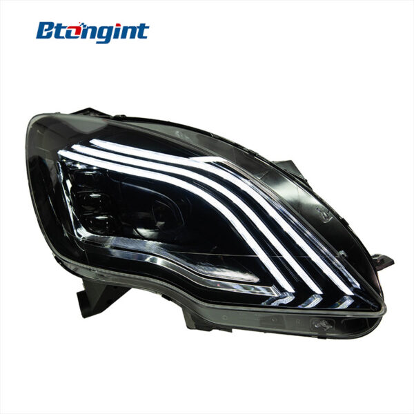 Headlight Assembly For Mercedes‑Benz R‑Class W251 2010‑2017 Retrofit LED Lens Sequential Turn Headlamp