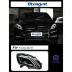 Headlight Assembly For Mercedes‑Benz R‑Class W251 2010‑2017 Retrofit LED Lens Sequential Turn Headlamp