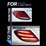 Tail Light Assembly For Mercedes‑Benz E‑Class W213 2016‑2020 Retrofit Maybach‑Style LED Sequential Turn Tail Lamp