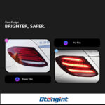 Tail Light Assembly For Mercedes‑Benz E‑Class W213 2016‑2020 Retrofit Maybach‑Style LED Sequential Turn Tail Lamp