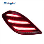 For 2014‑2017 Mercedes‑Benz S‑Class W222 LED Tail Light Assembly, Sequential Turn Signal Running Light Upgrade, No Bumper Replacement Required