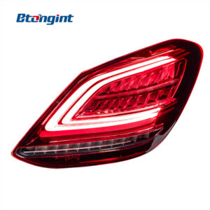 Fit For 2015‑2018 Mercedes‑Benz C‑Class W205 Tail Light Assembly, Old‑to‑New Upgrade LED Sequential Turn Signal Rear Lamp
