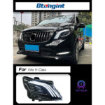 For 2016-2023 Mercedes-Benz Vito W447 headlight assembly – modified LED lens headlights, daytime running lights, turn signal lights