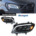 For 2019-2021 Mercedes-Benz W177 A-Class A180 LED Headlight Assembly with Projector Lens