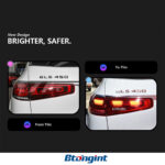Aftermarket tail light assembly for 2019-2023 Mercedes-Benz GLE W167 with new dynamic LED daytime running lights and brake lights