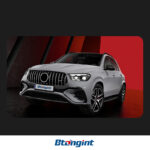 For 2020-2024 Mercedes GLE W167 Headlight Assembly Upgrade – High-Spec LED DRL & Sequential Turn Signal Projector Lens, US Version
