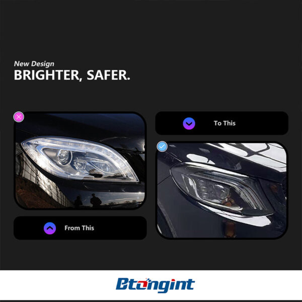 For 2012-2015 Mercedes ML W166 Headlight Assembly LED Upgrade Maybach Style High Brightness Projector Lens US Version