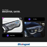 For Mercedes E-Class W214 Headlight Assembly Low-to-High Upgrade – LED DRL, Turn Signal, Bi-LED Dual Projector Lens, US Version`