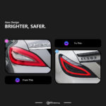 For 2012-2017 Mercedes-Benz CLS W218 CLS260 CLS320 Tail Light Assembly – LED Sequential Turn Signal & Brake Light Aftermarket Upgrade