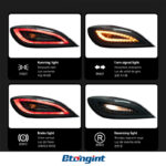 For 2012-2017 Mercedes-Benz CLS W218 CLS260 CLS320 Tail Light Assembly – LED Sequential Turn Signal & Brake Light Aftermarket Upgrade