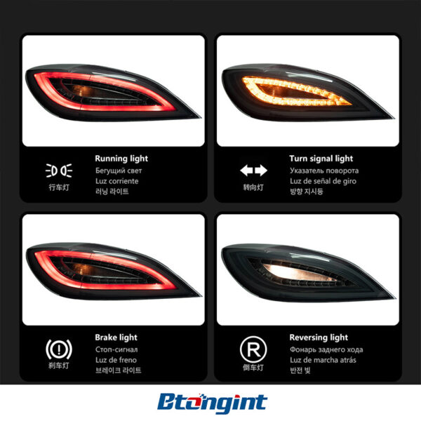 For 2012-2017 Mercedes-Benz CLS W218 CLS260 CLS320 Tail Light Assembly – LED Sequential Turn Signal & Brake Light Aftermarket Upgrade