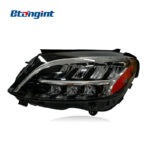 OEM US‑Spec LED Headlight Assembly With Amber Marker For 2017‑2021 Mercedes‑Benz C‑Class W205 C260 C300, Original Used Front Headlamp