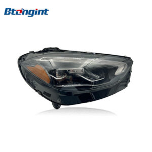 OEM US‑Spec LED Headlight Assembly With Amber Marker For 2020‑2023 Mercedes‑Benz C‑Class W206 C200 C260 C300, Original Used Front Headlamp