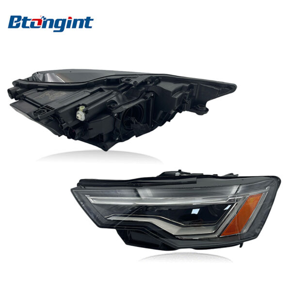 Original Used US Market LED Headlight For Audi A6 C8 2019‑2020 Front Headlamp Assembly